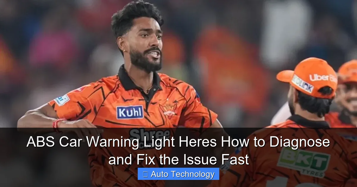 ABS Car Warning Light Heres How to Diagnose and Fix the Issue Fast
