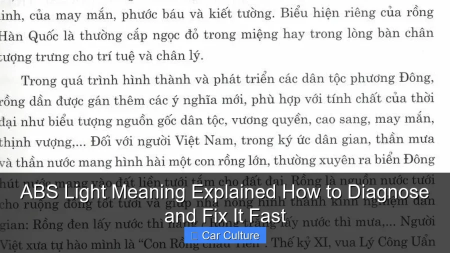 ABS Light Meaning Explained How to Diagnose and Fix It Fast