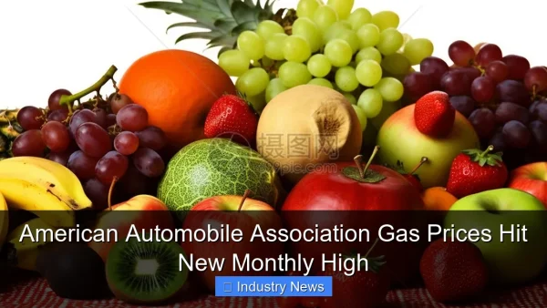 American Automobile Association Gas Prices Hit New Monthly High