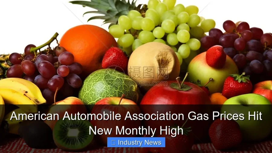 American Automobile Association Gas Prices Hit New Monthly High