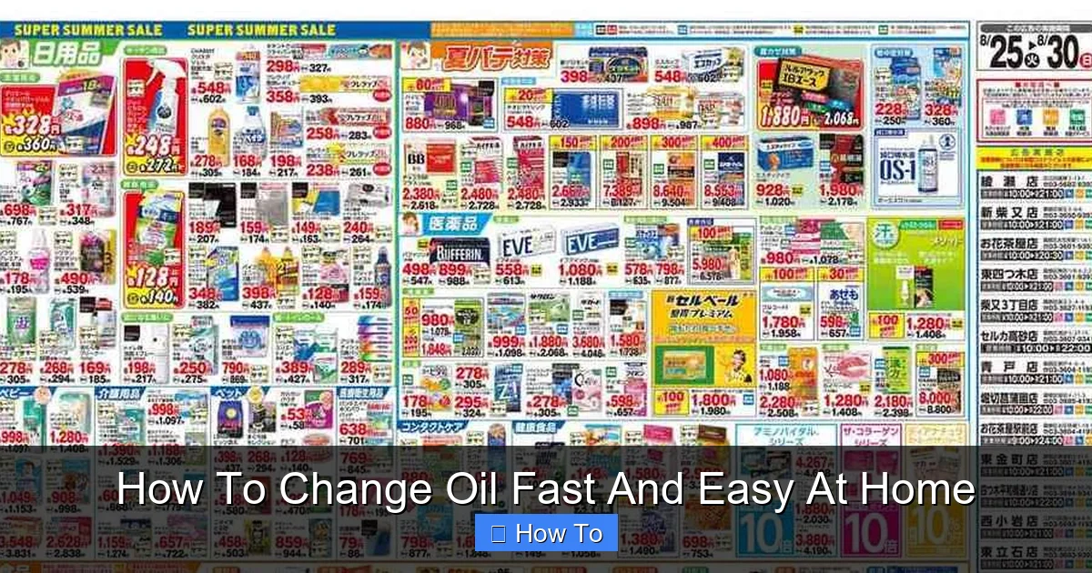 How To Change Oil Fast And Easy At Home