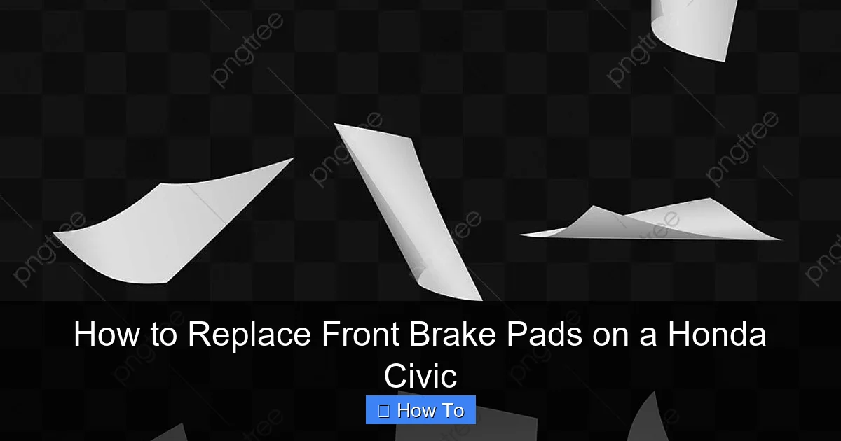 How to Replace Front Brake Pads on a Honda Civic