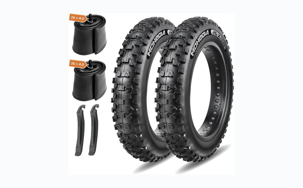 MOHEGIA Ebike Fat Tire: 20x4.0/26x4.0 Inch E-Bike Mountain Bicycle Tire Replacement,High-Performance and All-Terrain Folding Electric MTB Tire with Offroad or Trail Riding