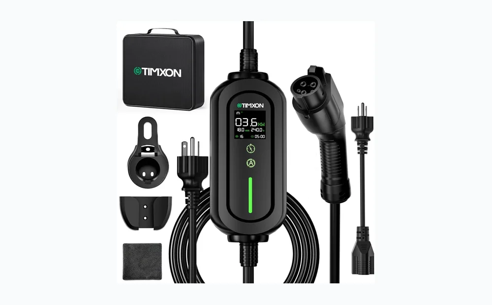 16A Portable Level 1&2 EV Charger-ETL Certified,110V-240V Car Charger